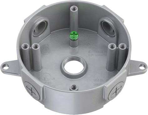 4 round plastic electrical box|shallow outdoor round electrical box.